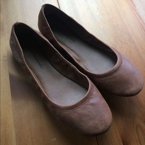NWT Lucky Brand brown ballet flats
