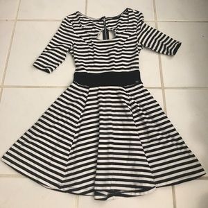 Guess Black and White Stripe Skate Dress size S
