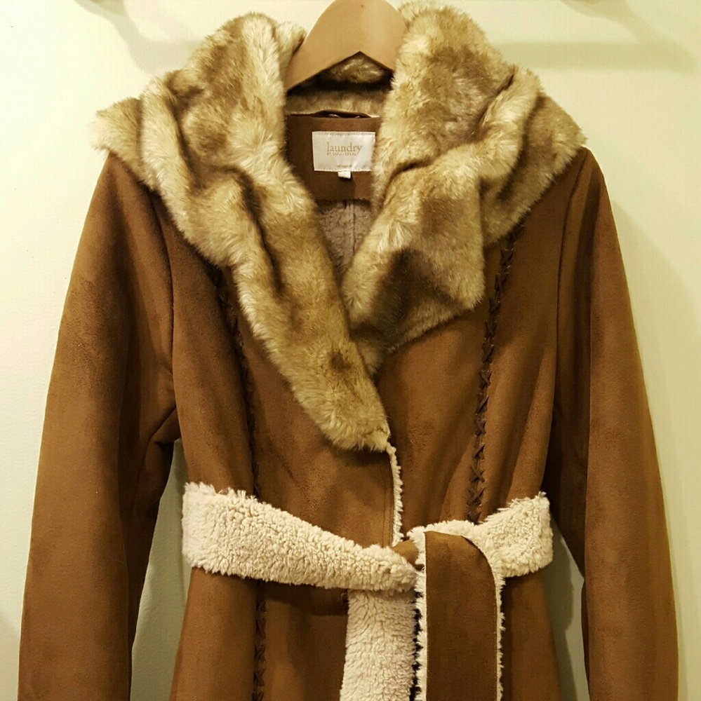 Laundry Faux Shearling Coat by Shelly Segal