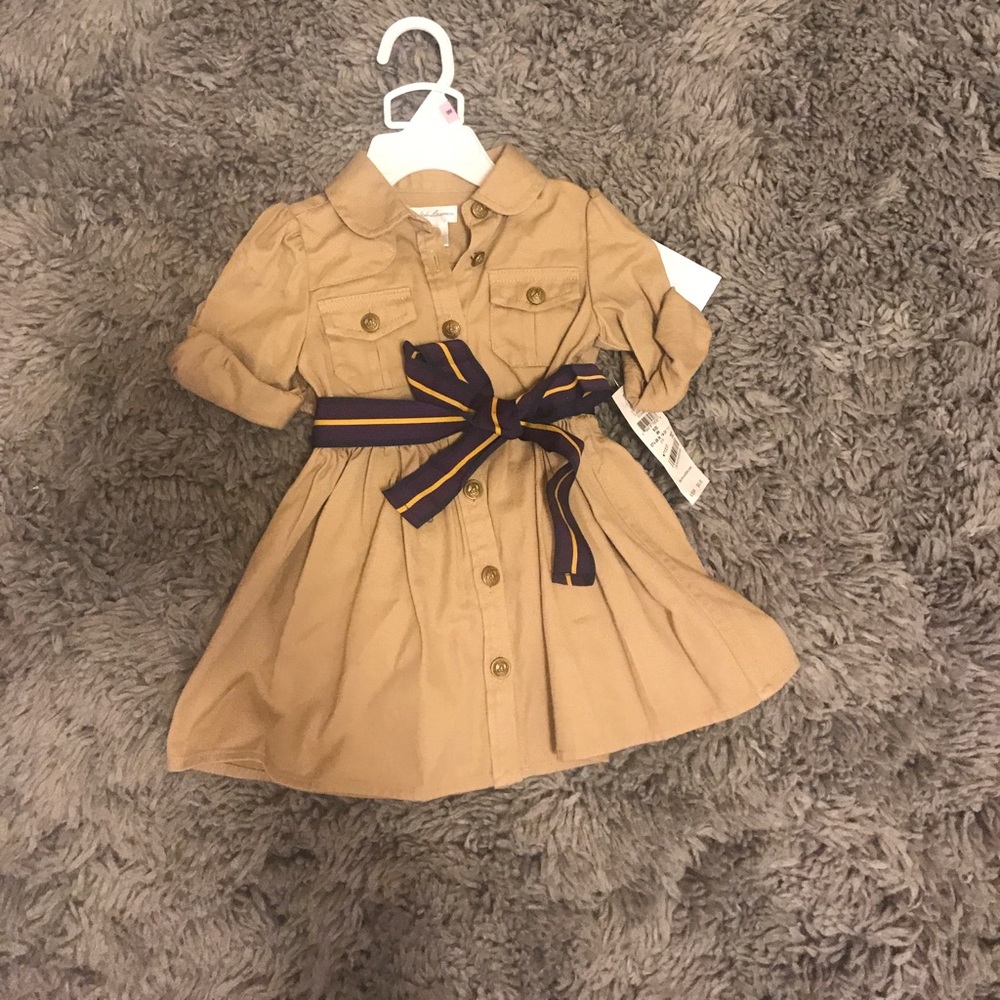 Ralph Lauren Dress 9m Tan Khaki Brand New!