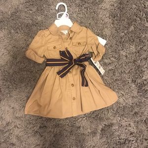 Ralph Lauren Dress 9m Tan Khaki Brand New!