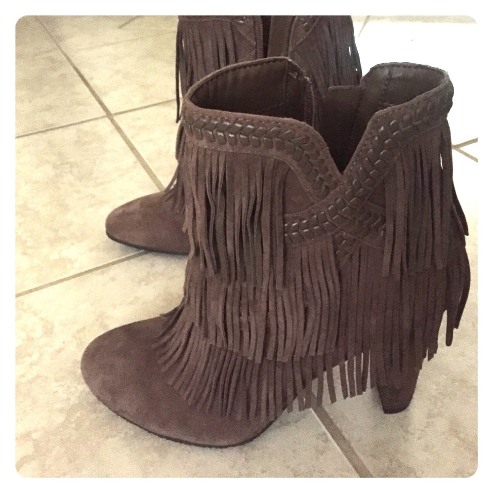 Sam Edelman fringe heeled boot