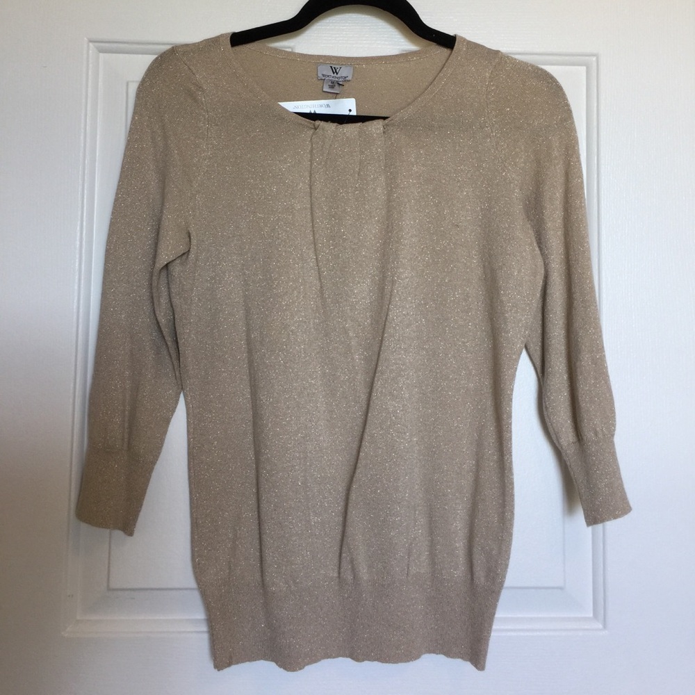 Worthington Chardonnay Lurex Blouse