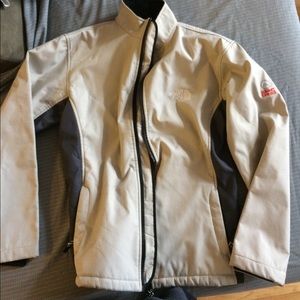 Brand new gray and black north face jacket