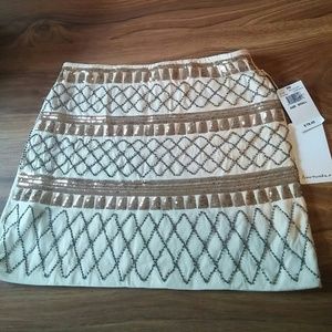 Sequin and beaded skirt