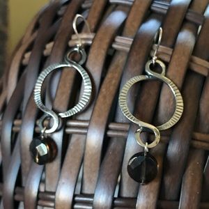 Silpada Sterling Faceted Smoky Quartz Earrings