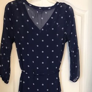 Polkadot long sleeve dress