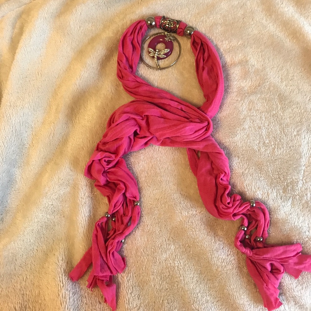 Pink Decorative Scarf