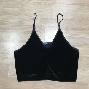 Brandy Melville velvet bralette