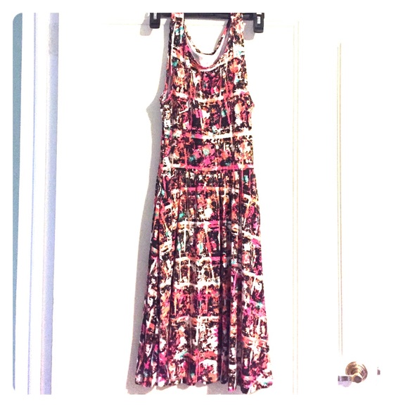 Multi color fit and flare dress - Picture 1 of 2