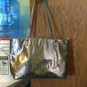 Michael Kors metallic handbag