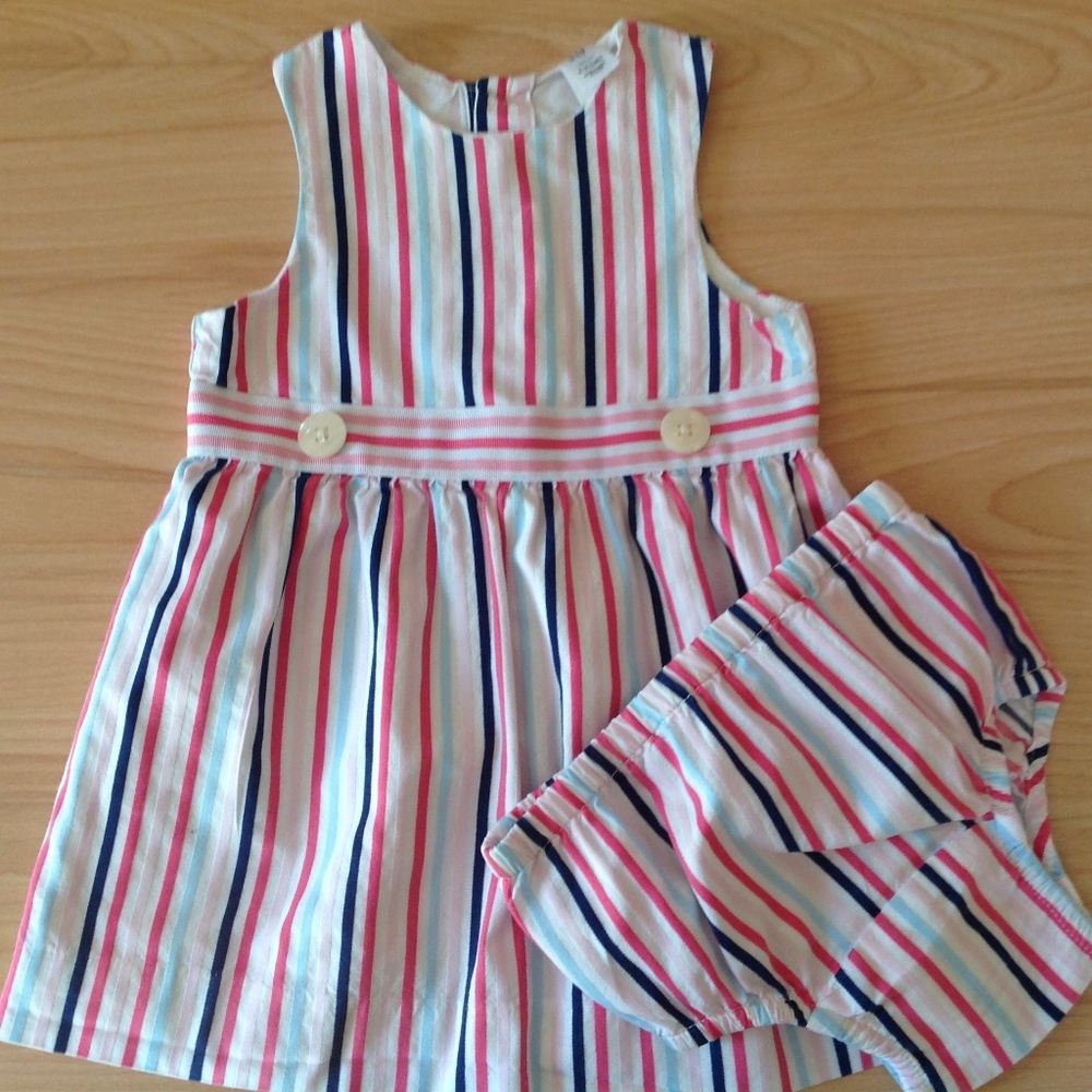NWOT Baby Gap 6-12 mo Nautical Dress Diaper Cover