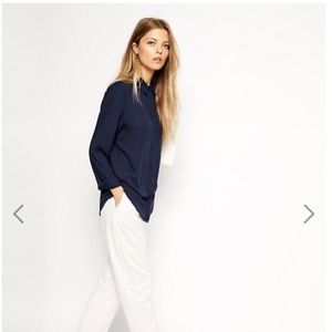 Asos Blouse Navy