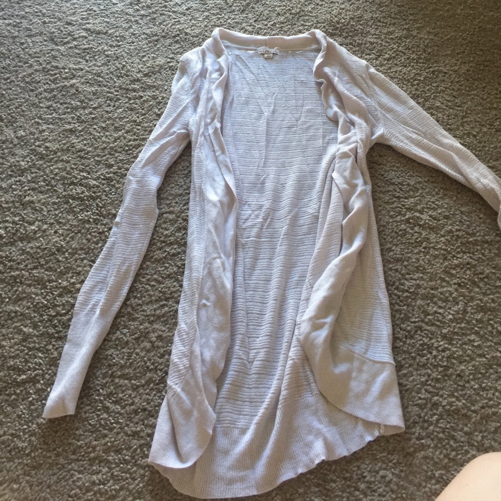 white long cardigan