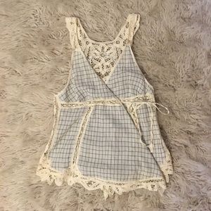 Free People wrap shirt