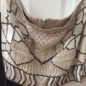 All Saints hand beaded skirt