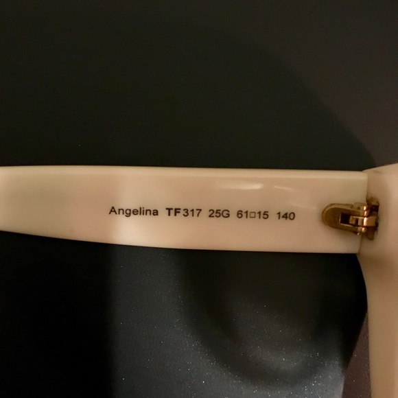 Tom Ford Oversized White Sunglasses-NEW