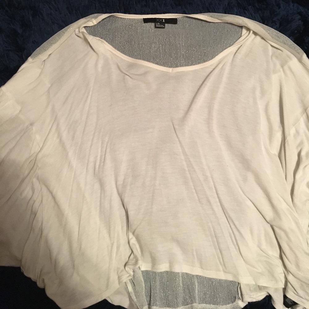 Forever 21 flowy white top