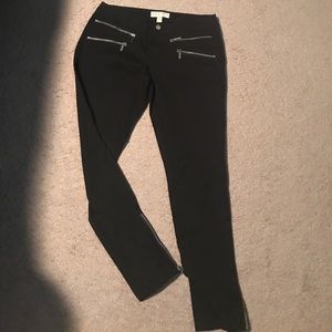 Michael michal kors black pants with zippers