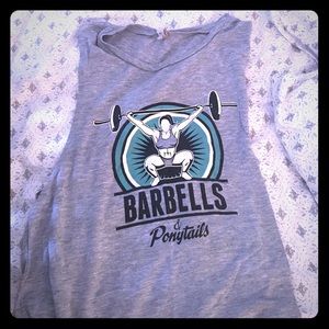 Barbells and Ponytails Muscle Tank