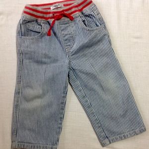 EUC Mini Boden Stripped Engineer Pants Size 18-24
