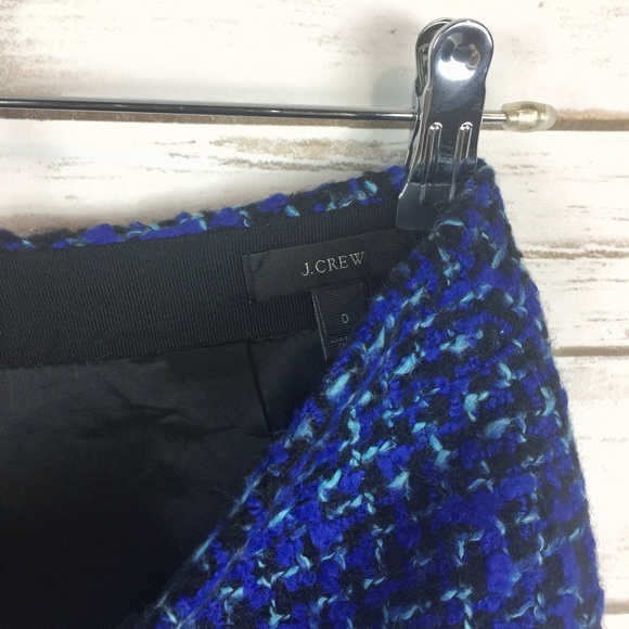 SOLD 💚 j. crew // indigo tweed mini skirt - Picture 8 of 8