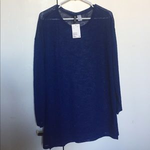 NWT H&M Navy Top