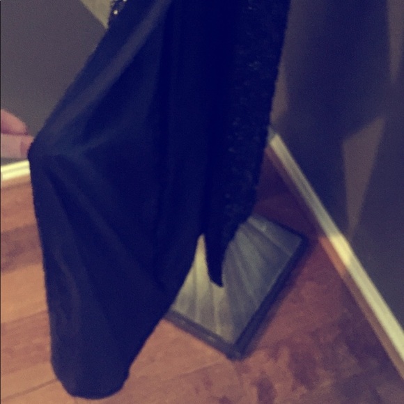 100% Black Beaded Gown - Picture 4 of 5