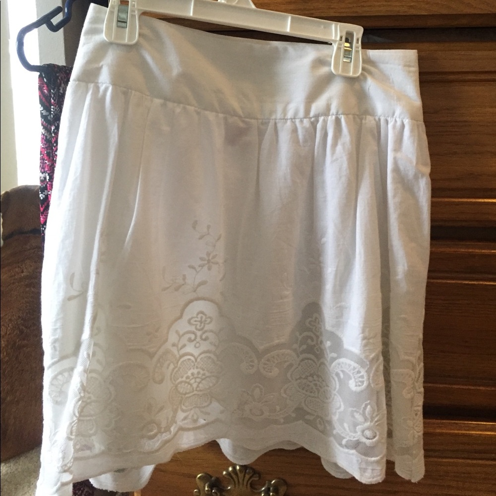 White skirt