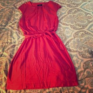 GUESS Coral Cap Sleeve Dress