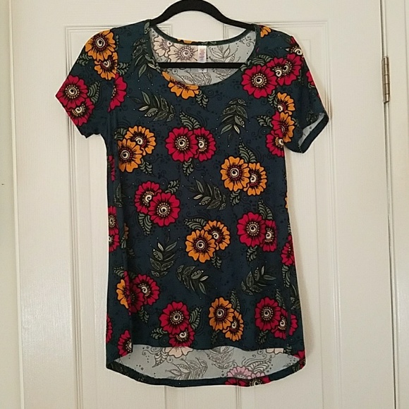 NWOT Lularoe top with sunflower print size xs - Picture 4 of 4