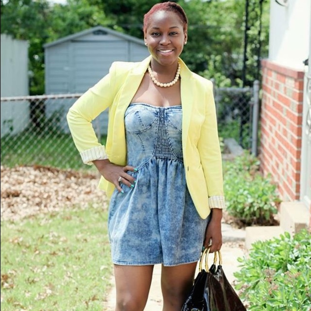 Victoria's Secret strapless Denim dress 👗