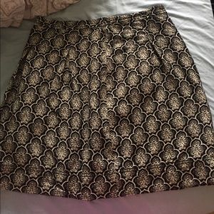 Black and white loft skirt
