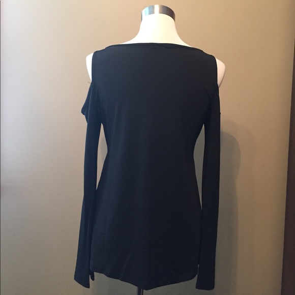 SOLD-Cold  Shoulder Top - Picture 2 of 3