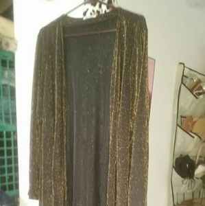 Gold speckled long Duster