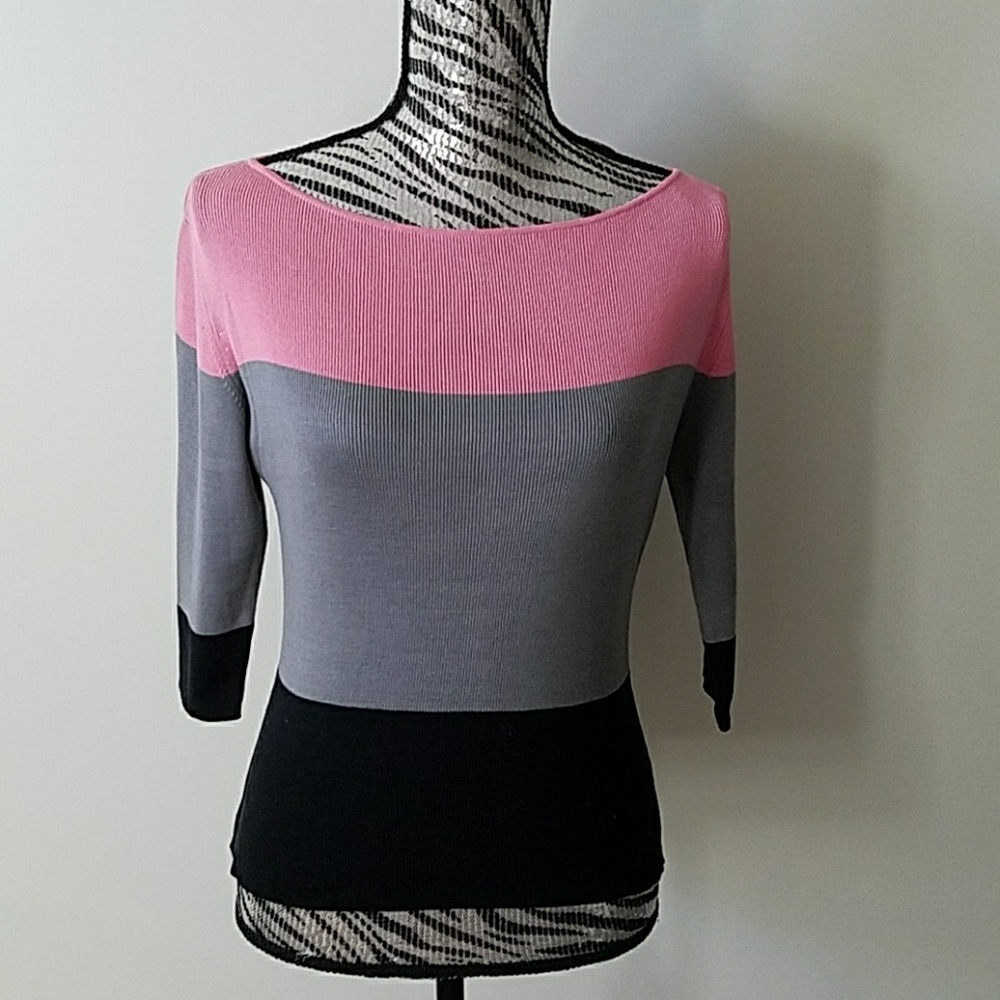 Wasserman color block sweater