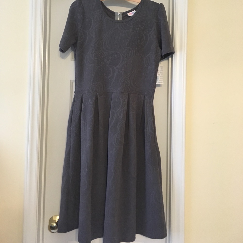 Grey lularoe Amelia Dress