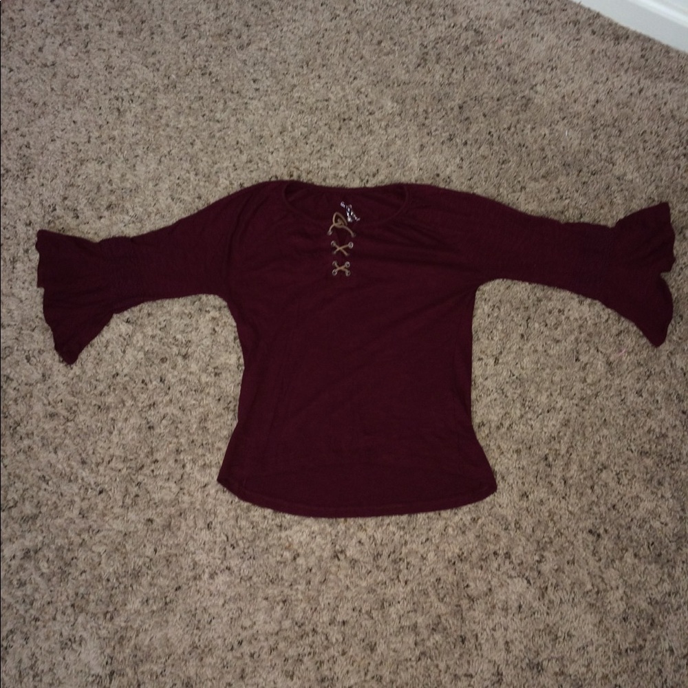 Bell sleeve shirts