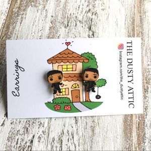 "Hook" Once Upon a Time Stud Post Earrings