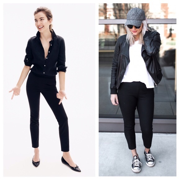 SOLD 💙 j. crew // black martie skinny crop pants - Picture 4 of 5