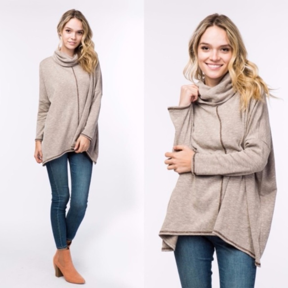 Dolman Sleeve & Asymmetrical Hem