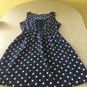 Delia’s Navy/white polka dot dress