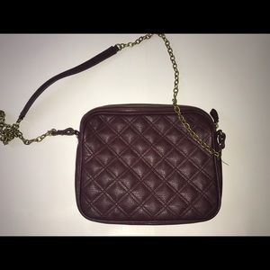 Burgundy crossbody purse