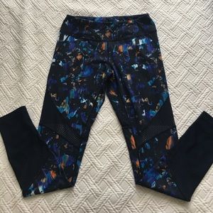 Zella colorful leggings with mesh details
