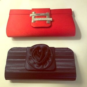 Navy & Red Clutch (2)