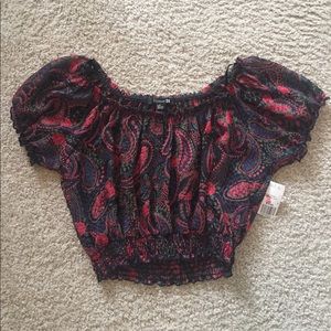 Patterned crop top