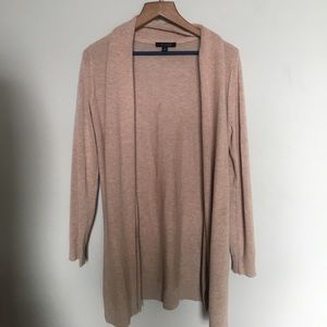 Ann Taylor Long Beige Cardigan