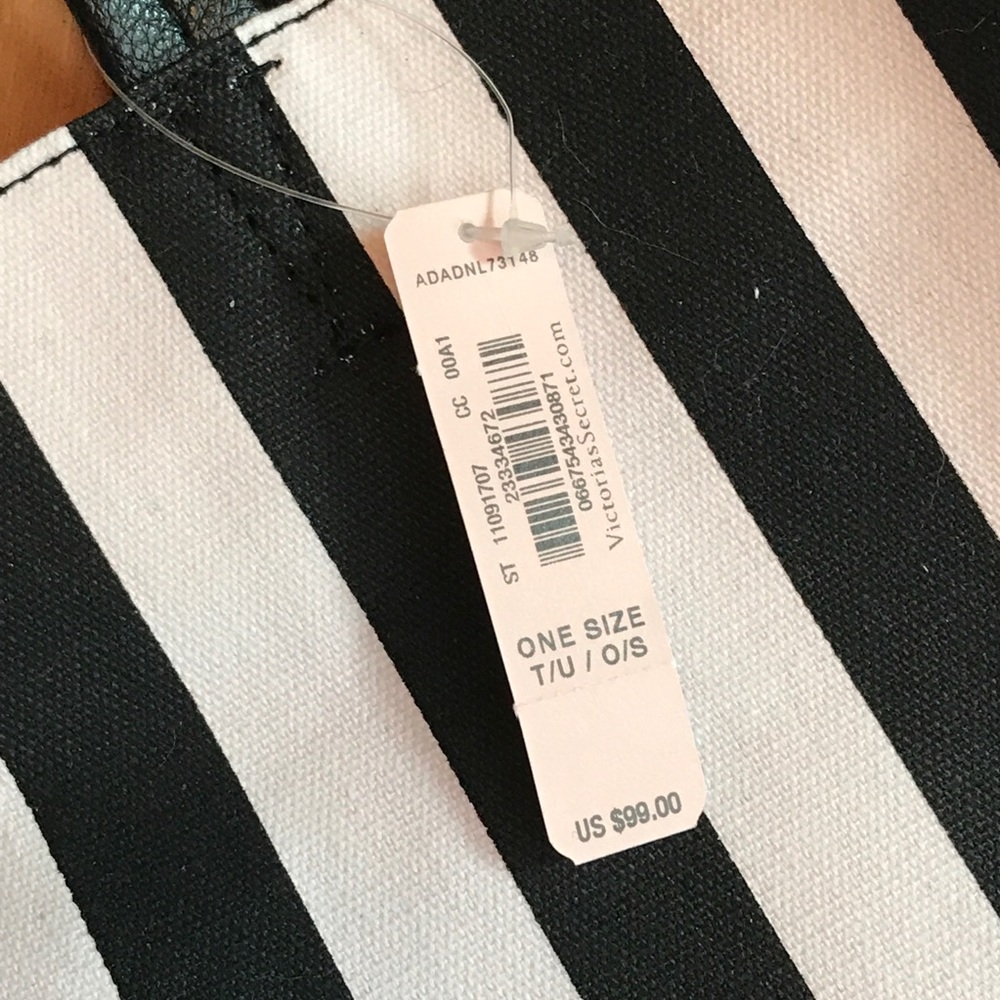 Victoria’s Secret pink striped tote bag - Picture 3 of 3