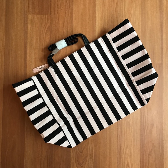 Victoria’s Secret pink striped tote bag - Picture 2 of 3