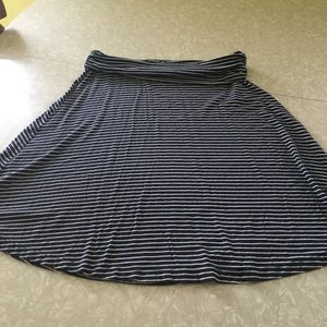 GAP Navy Striped Skirt
